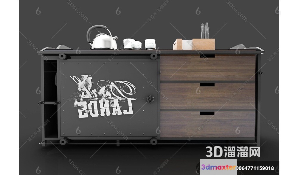 A Sideboard 3D Model - 5042 - VRAY Render