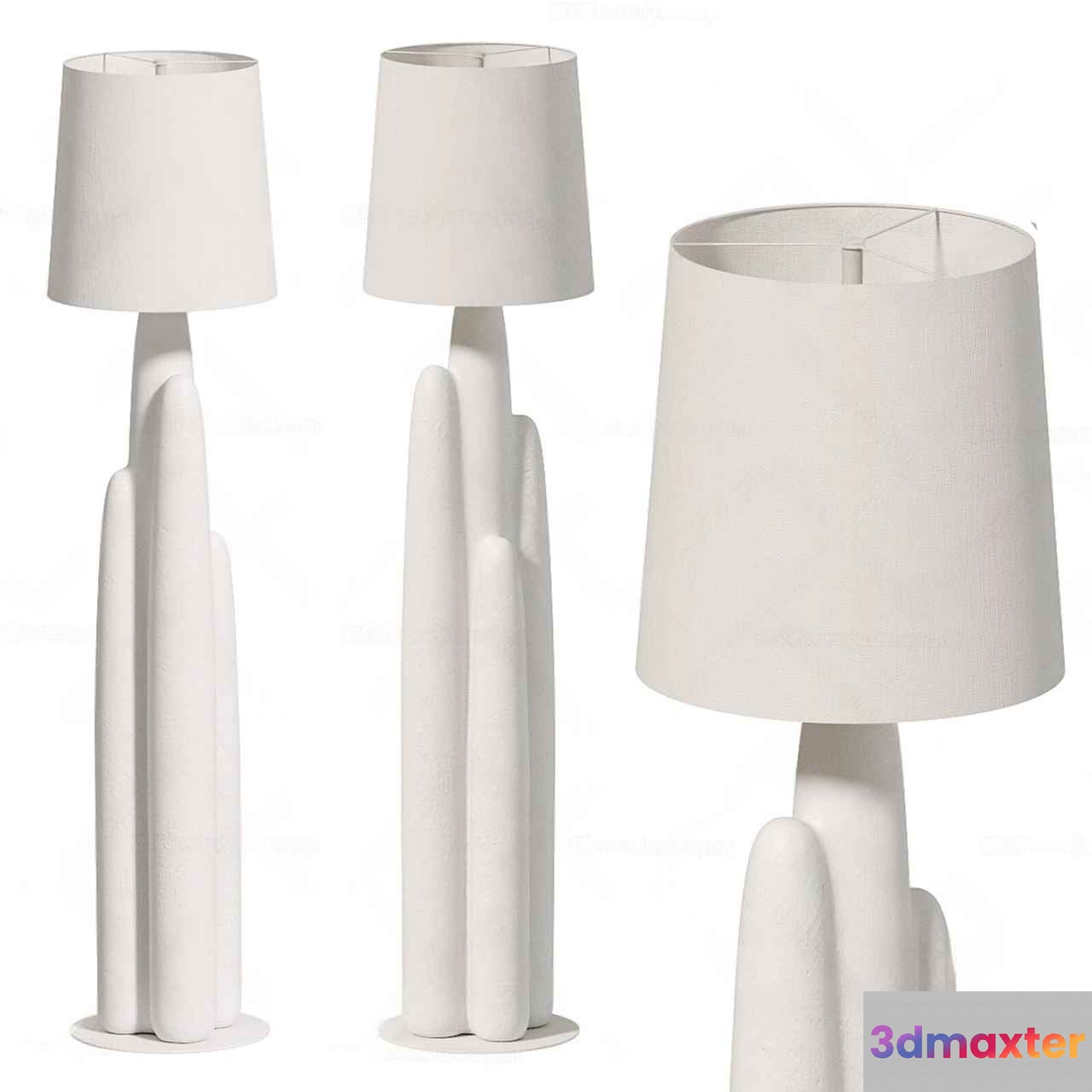 Modern White Lamps 3D Model - 13817 - CORONA Render
