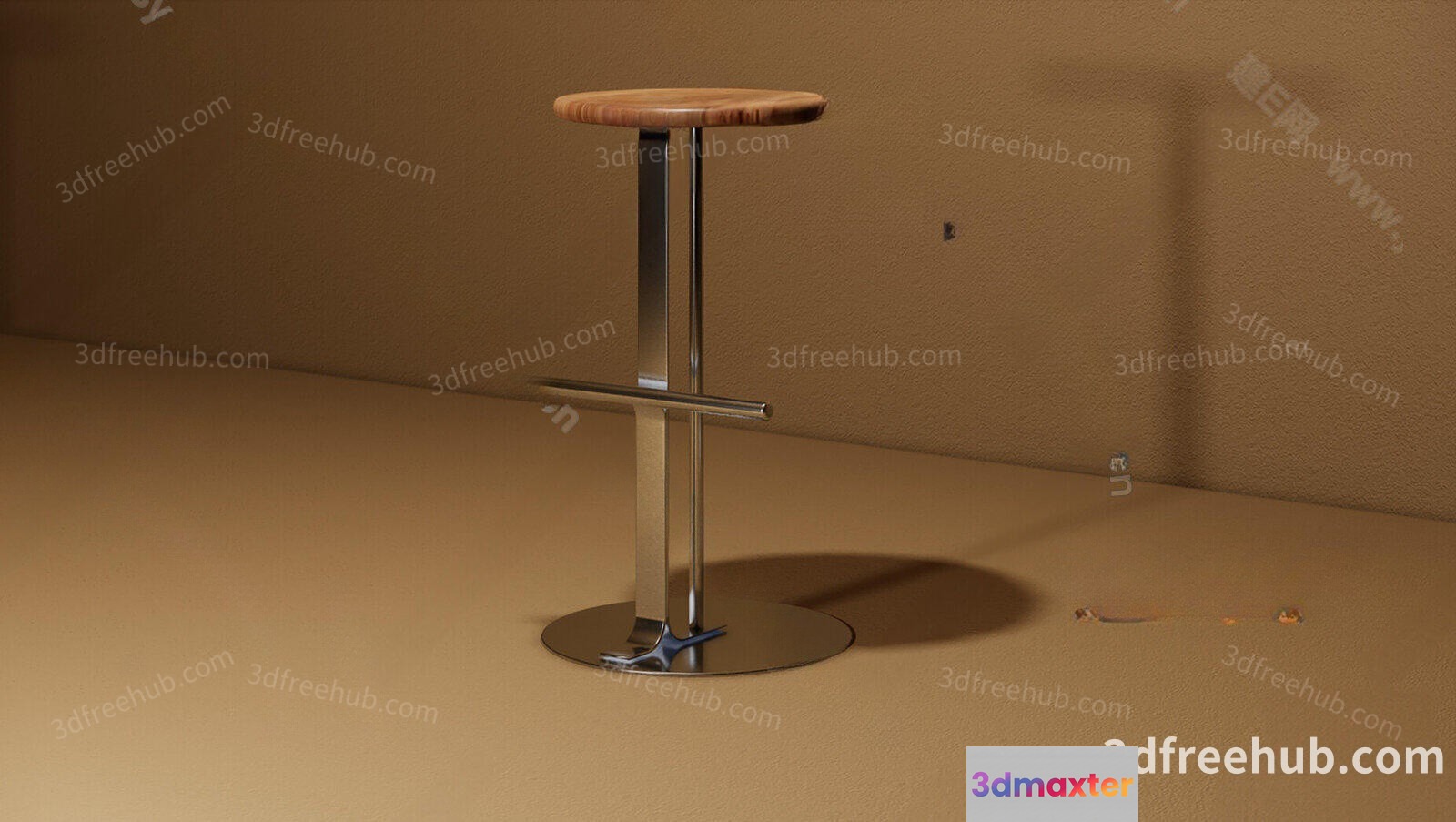 Modern Bar Stool 3D Model - 22925 - VRAY Render