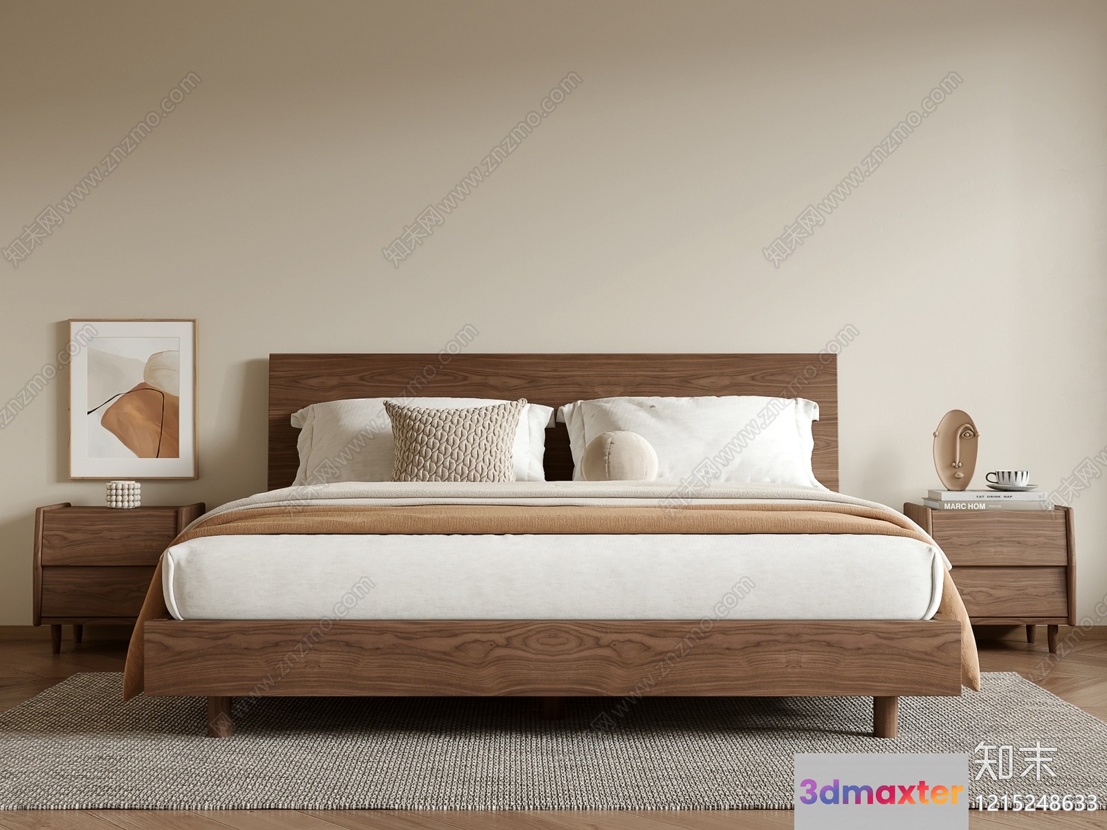 Cozy Bedroom 3D Model - 18313 - VRAY Render