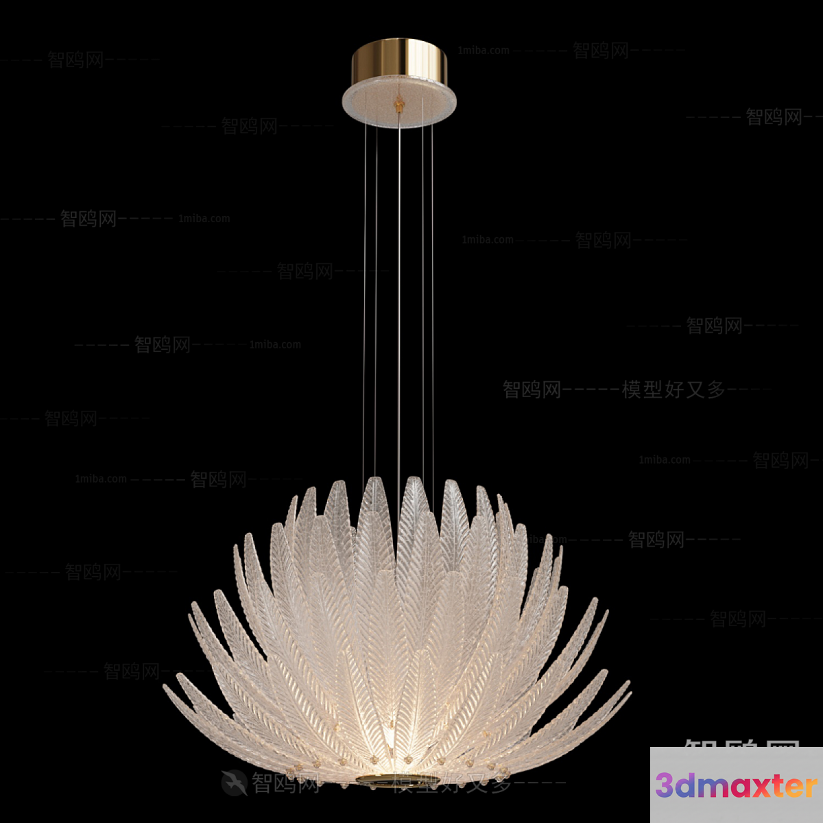 Gold Light Fixture 3D Model - 17374 - VRAY Render