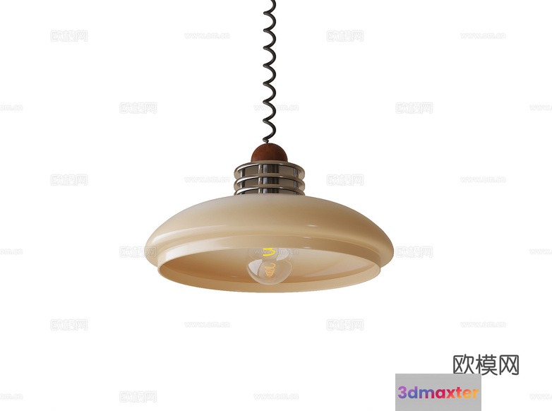Gold Light Fixture 3D Model - 10312 - VRAY Render