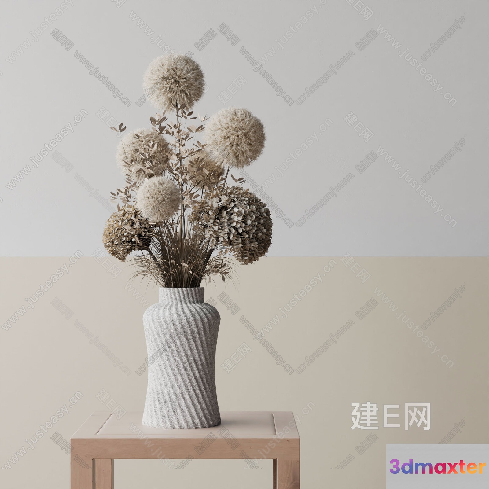 Modern Vase Decoration 3D Model - 3455 - VRAY Render