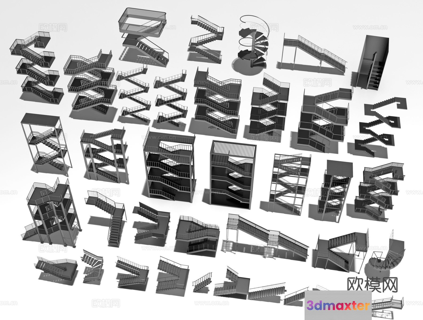 Spiral Staircase Designs 3D Model - 15723 - VRAY Render