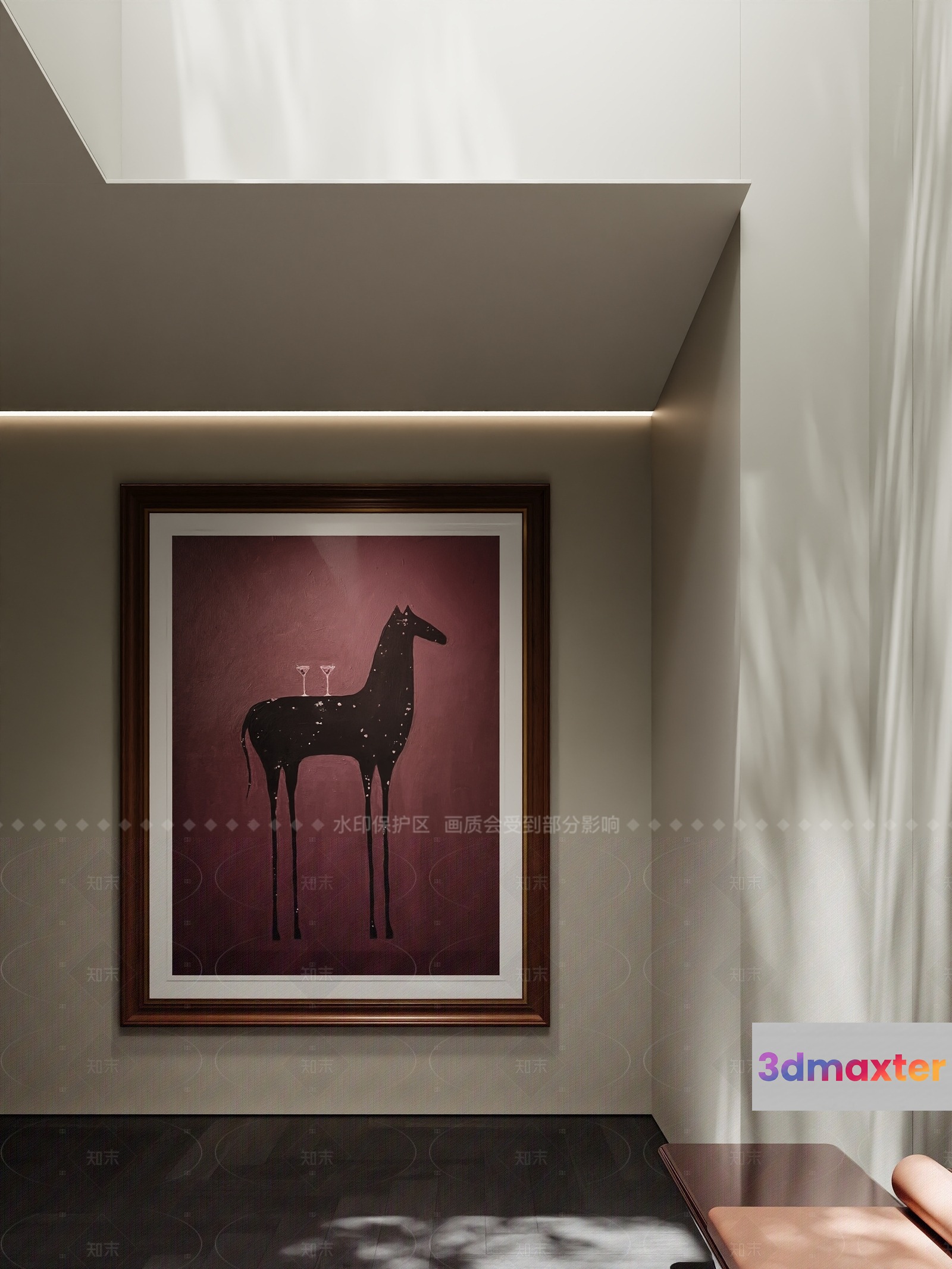 Modern Art Piece 3D Model - 11269 - VRAY Render
