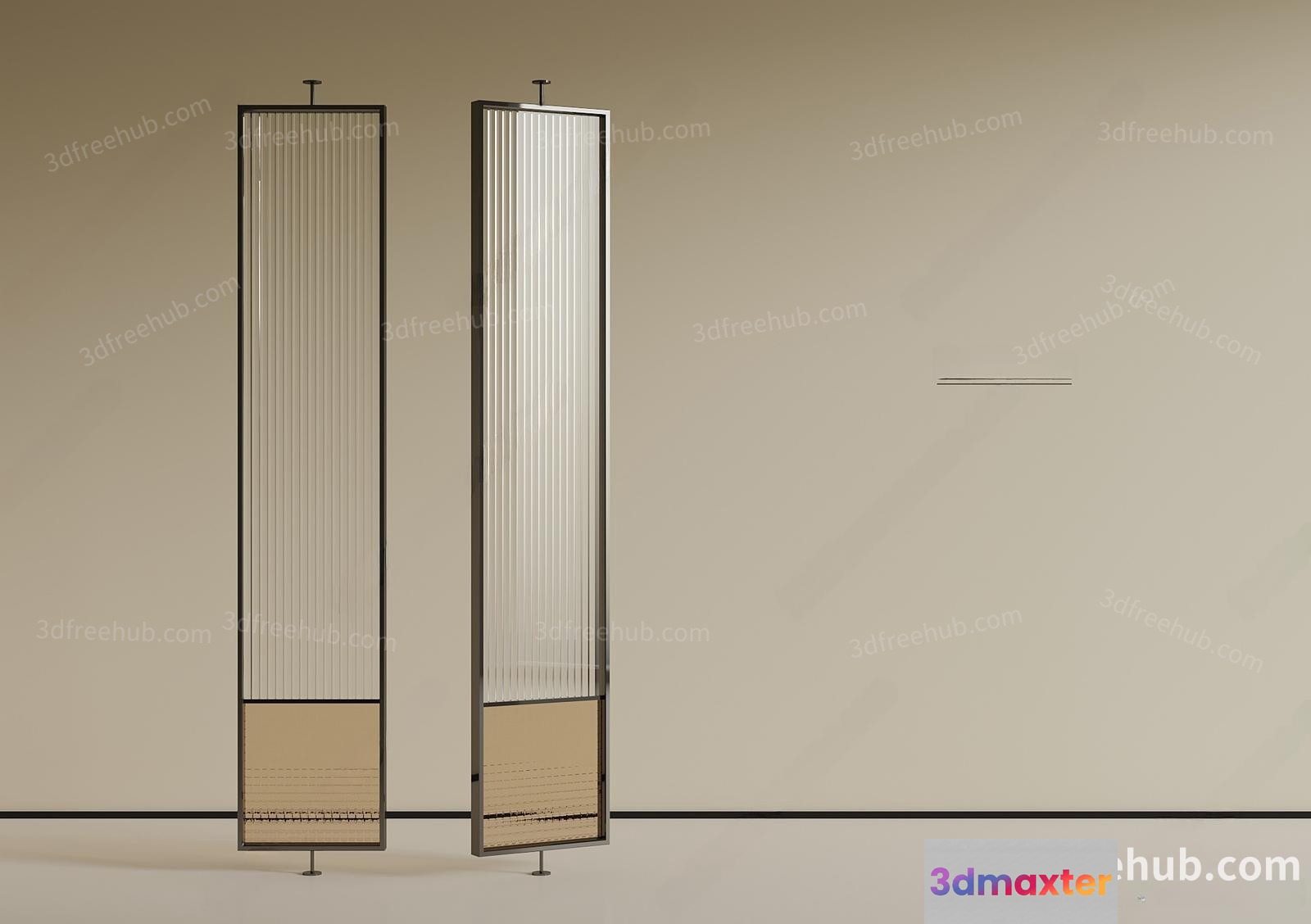 Modern Room Divider 3D Model - 7330 - VRAY Render