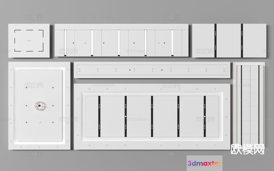 A White Metal Safe With A Combination Lock 3D Model - 5106 - VRAY Render