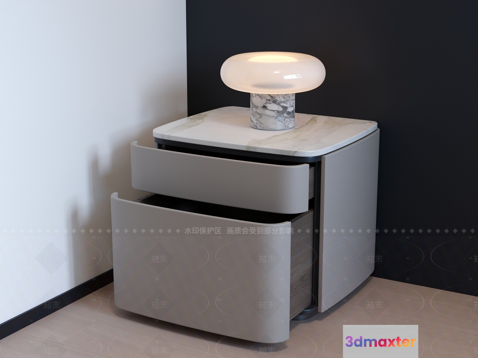 Modern Table Lamp 3D Model - 7346 - VRAY Render