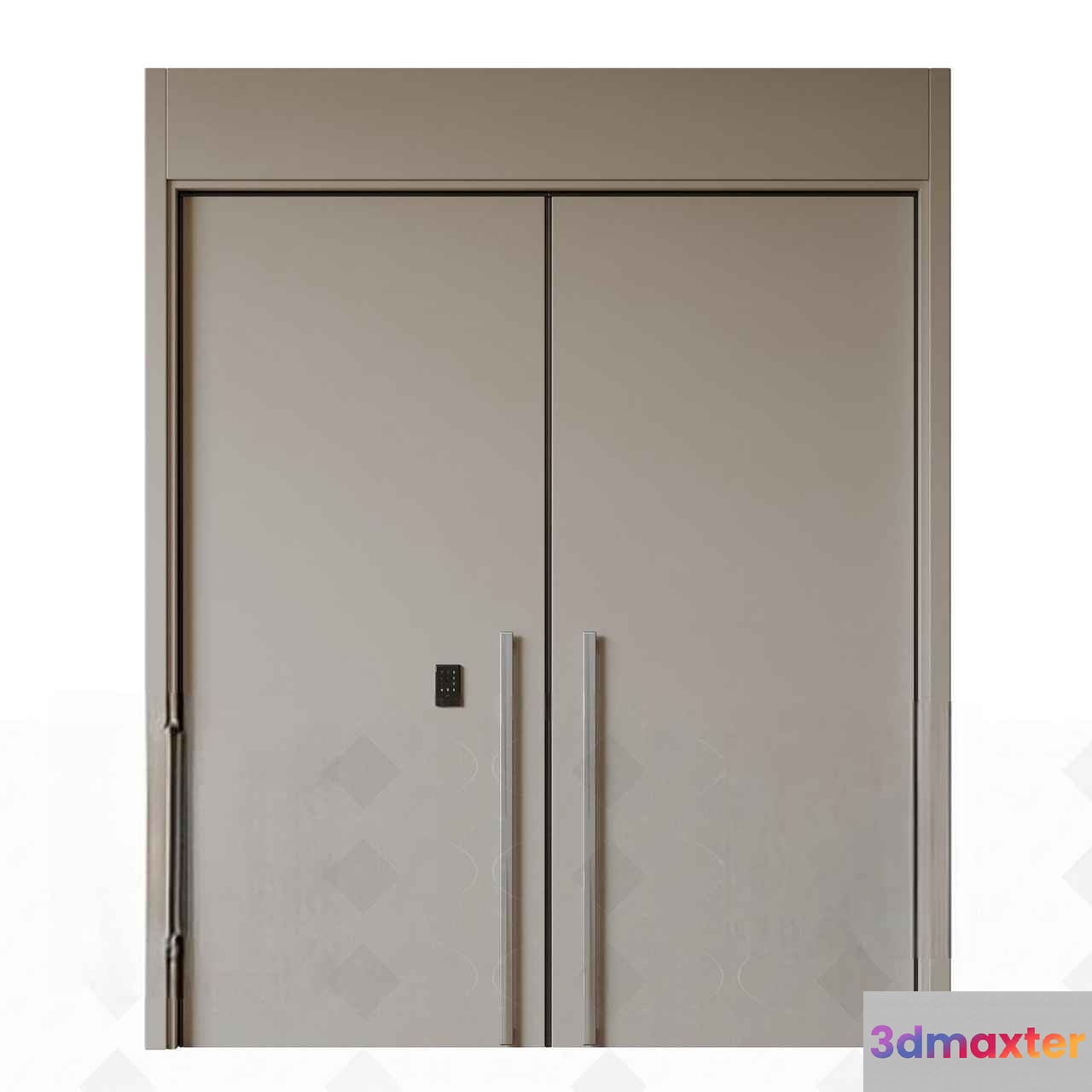 Modern Double Doors 3D Model - 2776 - VRAY Render