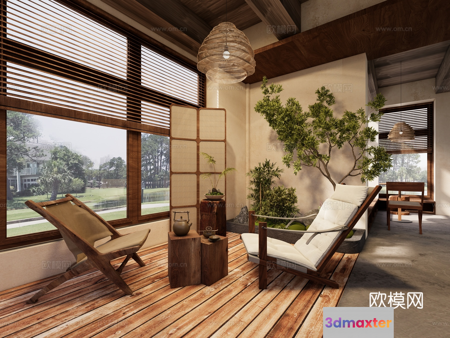 Cozy Indoor Room 3D Model - 6062 - VRAY Render
