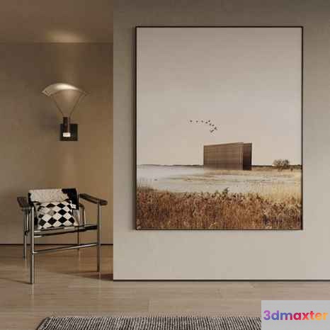 Modern Living Room 3D Model - 13170 - CORONA Render