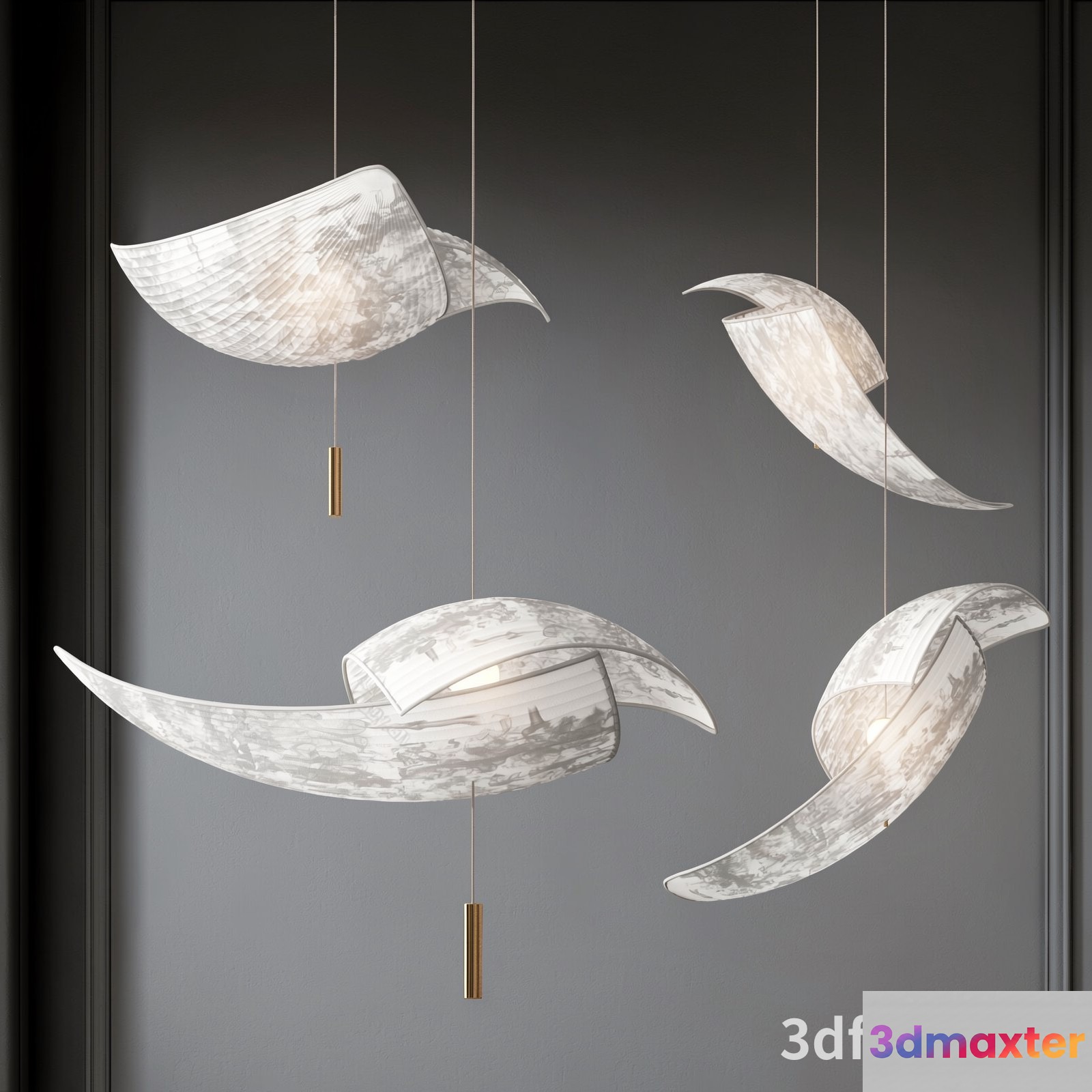 Modern Hanging Lights 3D Model - 11836 - VRAY Render