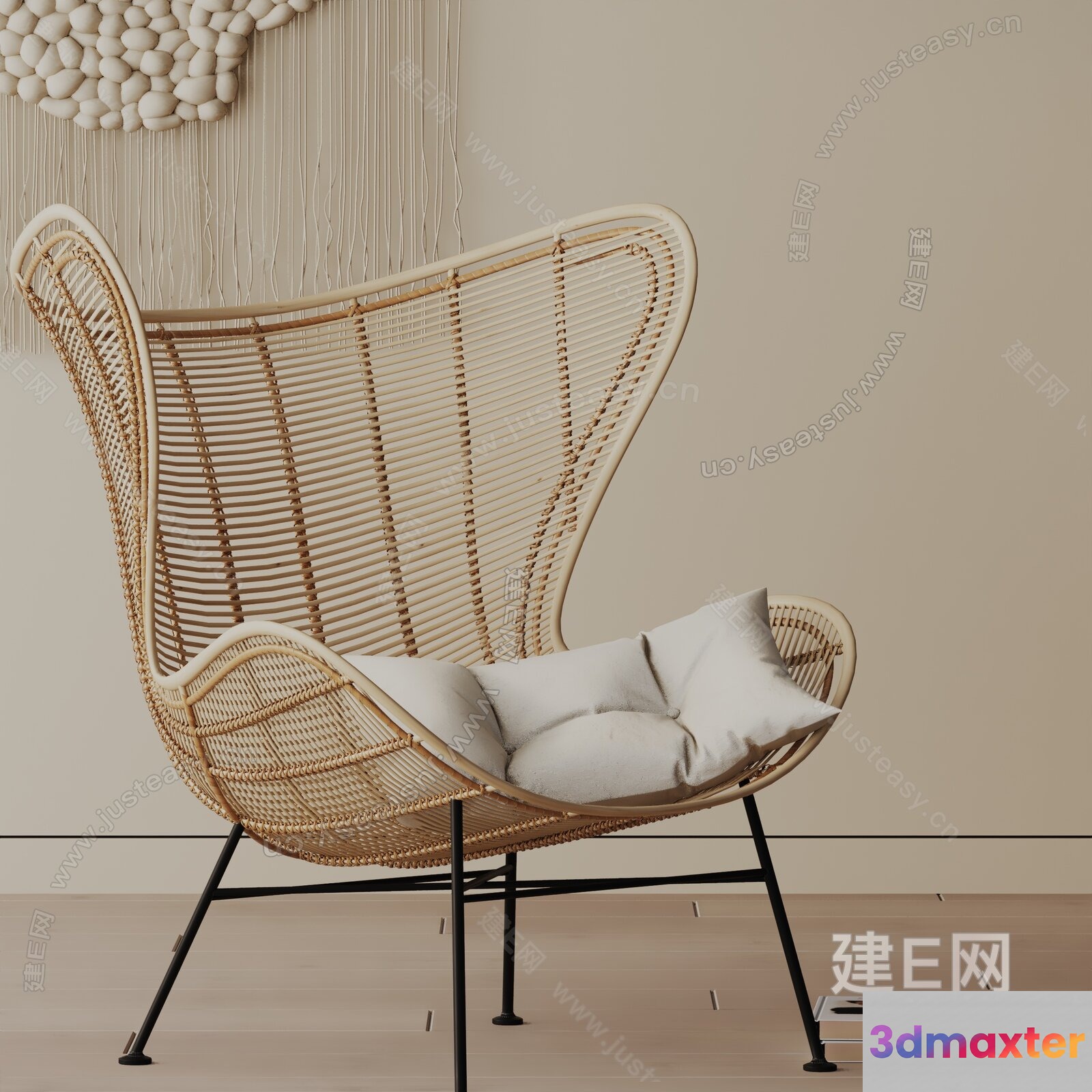 Rattan Chair 3D Model - 11815 - VRAY Render
