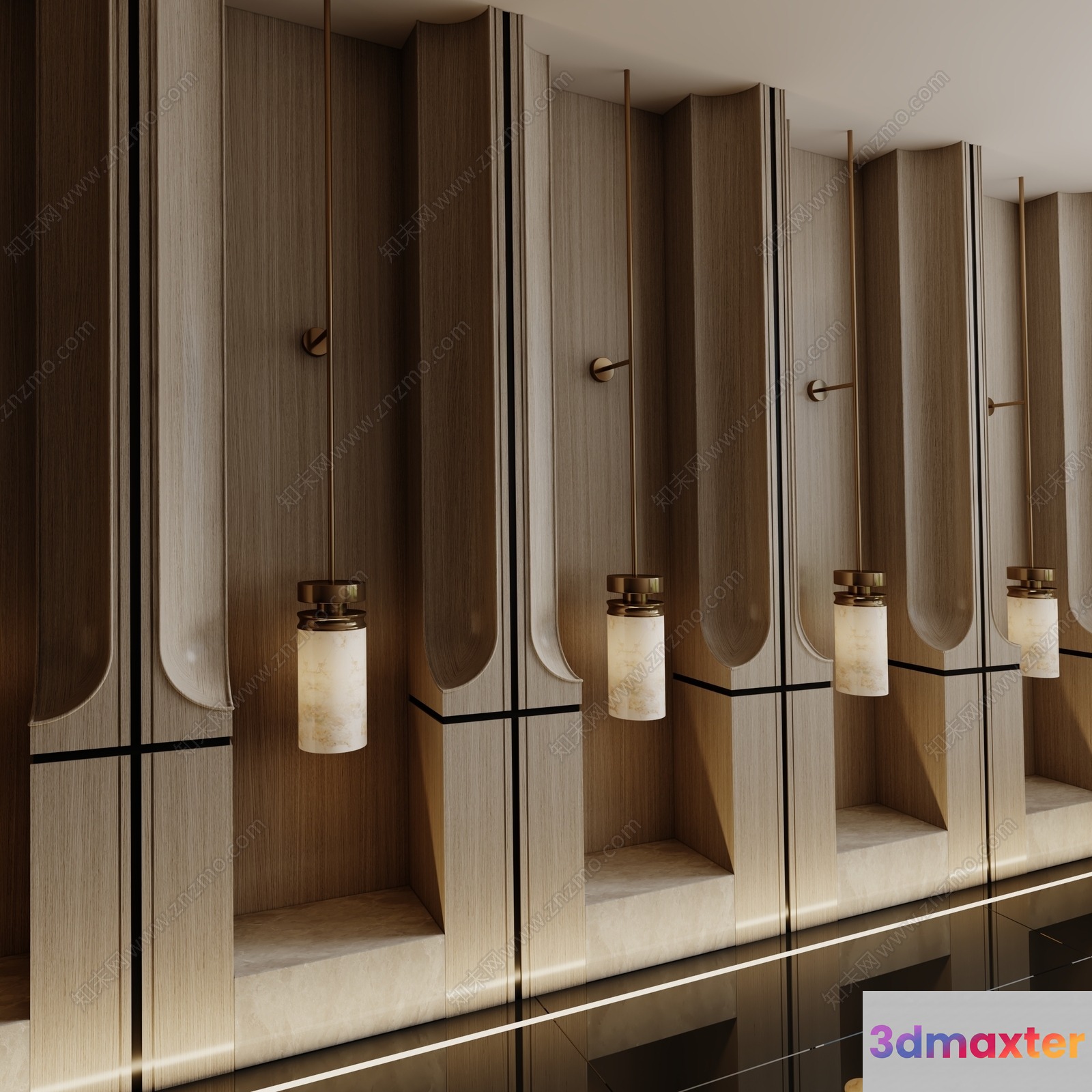 Modern Light Fixtures 3D Model - 10638 - VRAY Render