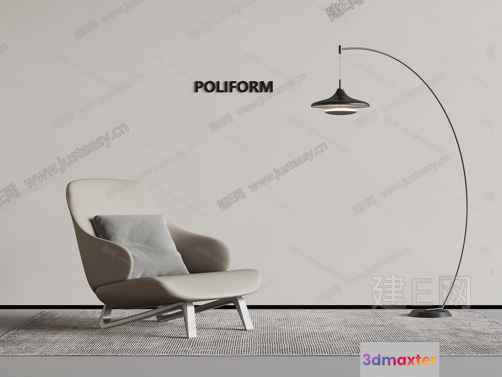 Modern Living Room 3D Model - 5147 - VRAY Render