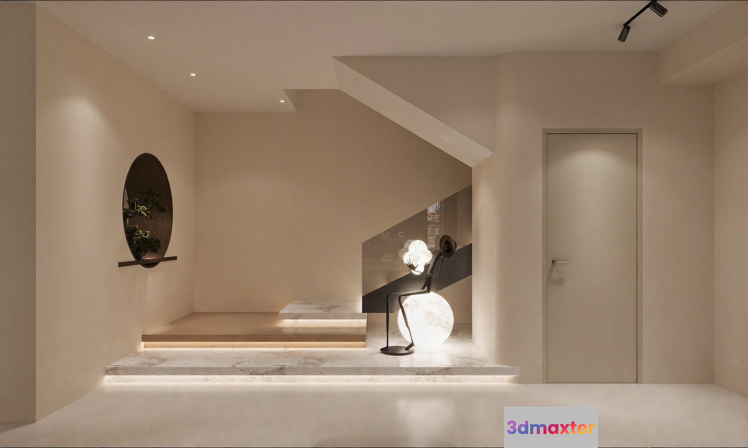 Modern Minimalist Interior 3D Model - 18413 - VRAY Render