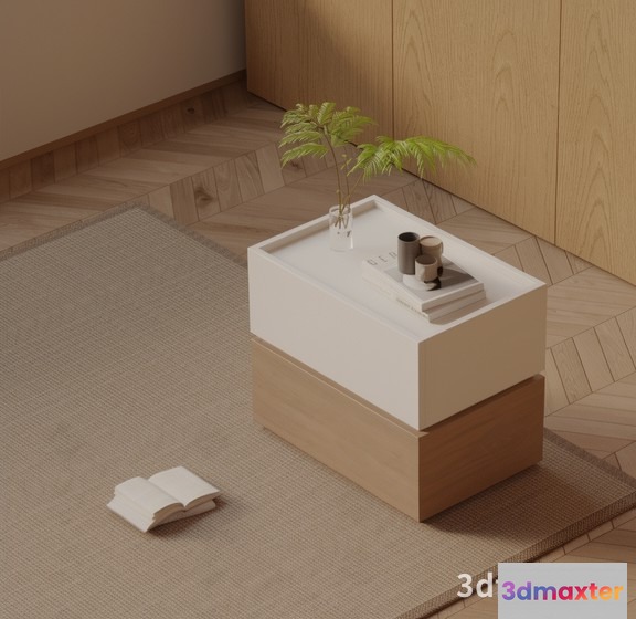 Modern Minimalist Living Room 3D Model - 22278 - VRAY Render