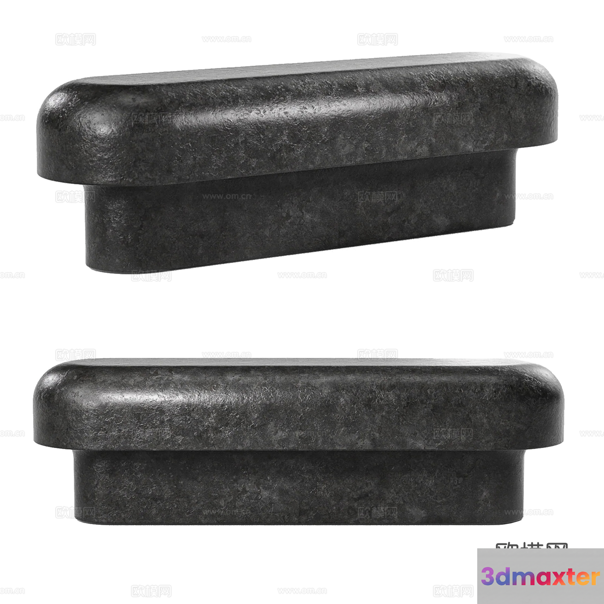Grey Plastic Object 3D Model - 1875 - VRAY Render