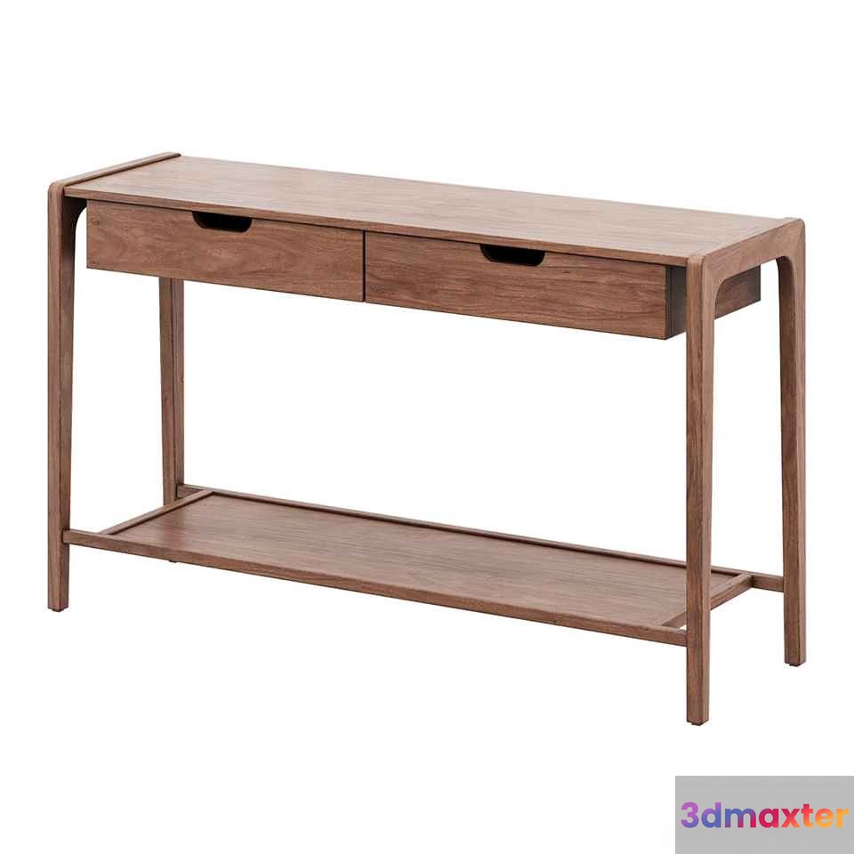 Wooden Console Table 3D Model - 5334 - CORONA Render