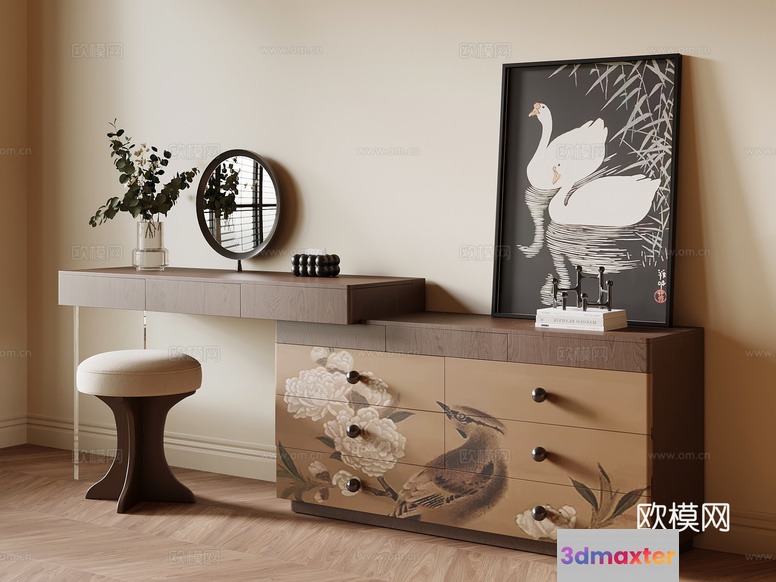 Modern Dresser 3D Model - 17069 - VRAY Render