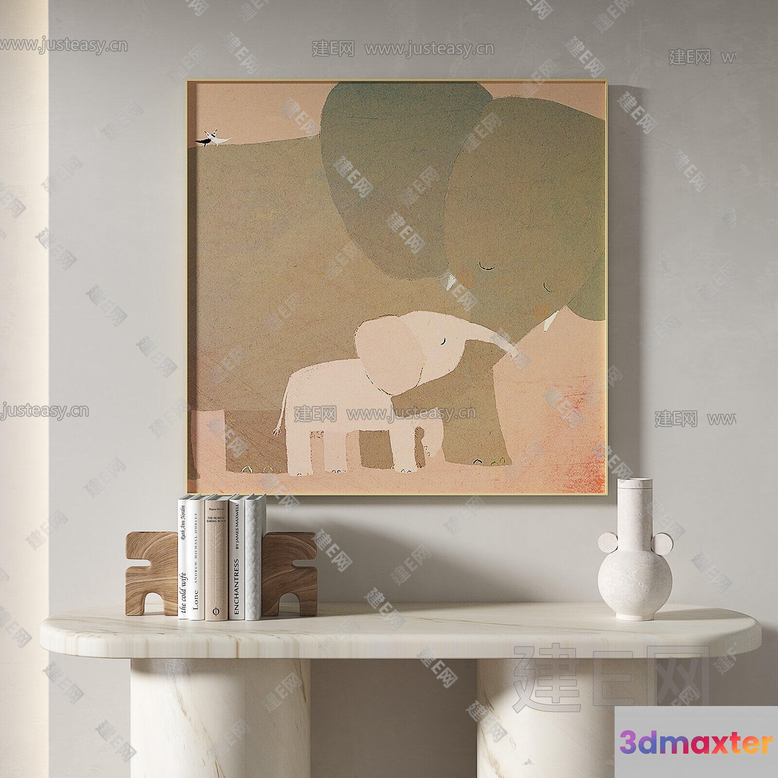 Modern Living Room 3D Model - 1879 - VRAY Render