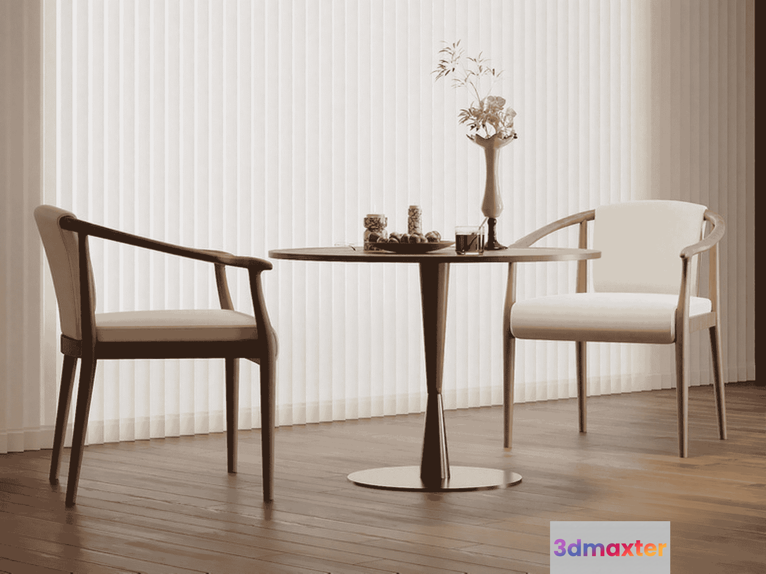 Modern Dining Table 3D Model - 15378 - VRAY Render