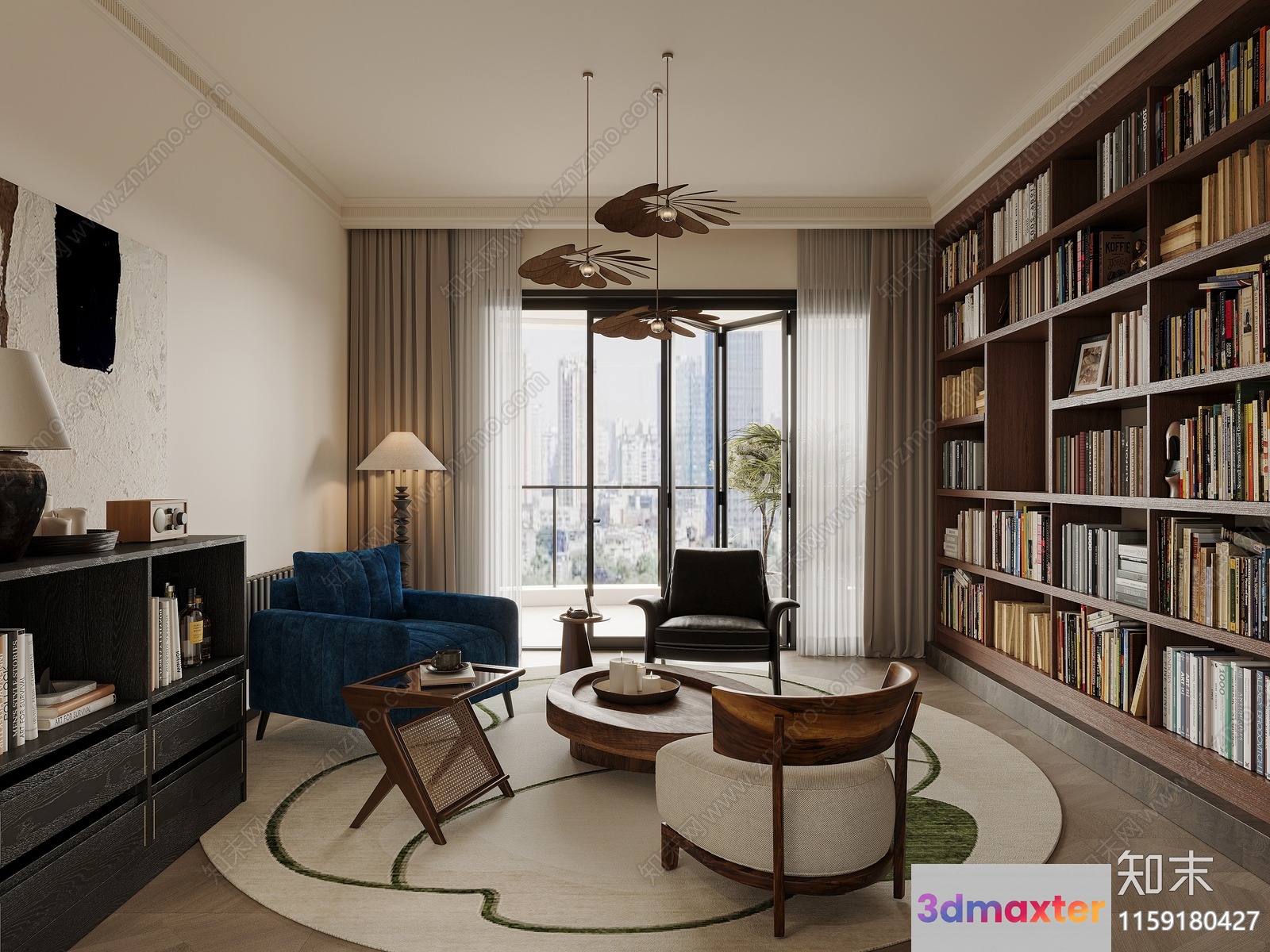 Modern Living Room 3D Model - 5161 - VRAY Render