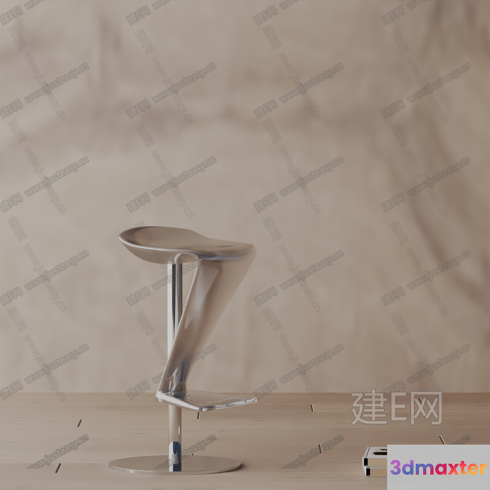 Modern Bar Stool 3D Model - 5649 - VRAY Render