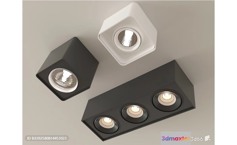 Modern Ceiling Lights 3D Model - 7819 - VRAY Render