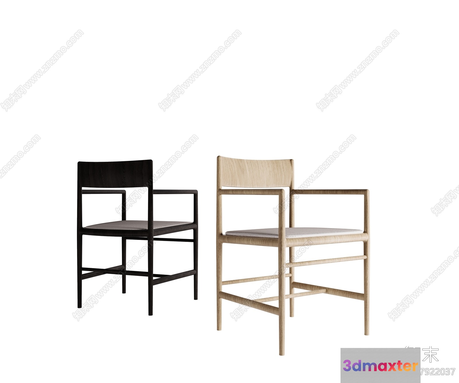 Two Chairs 3D Model - 12837 - CORONA Render