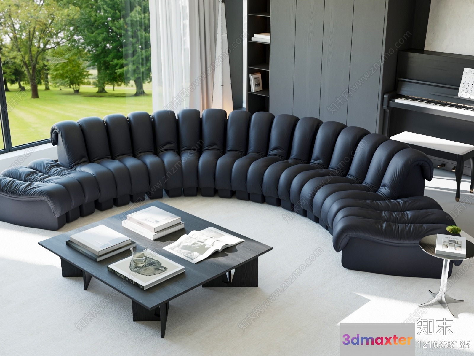 Modern Living Room 3D Model - 18069 - VRAY Render