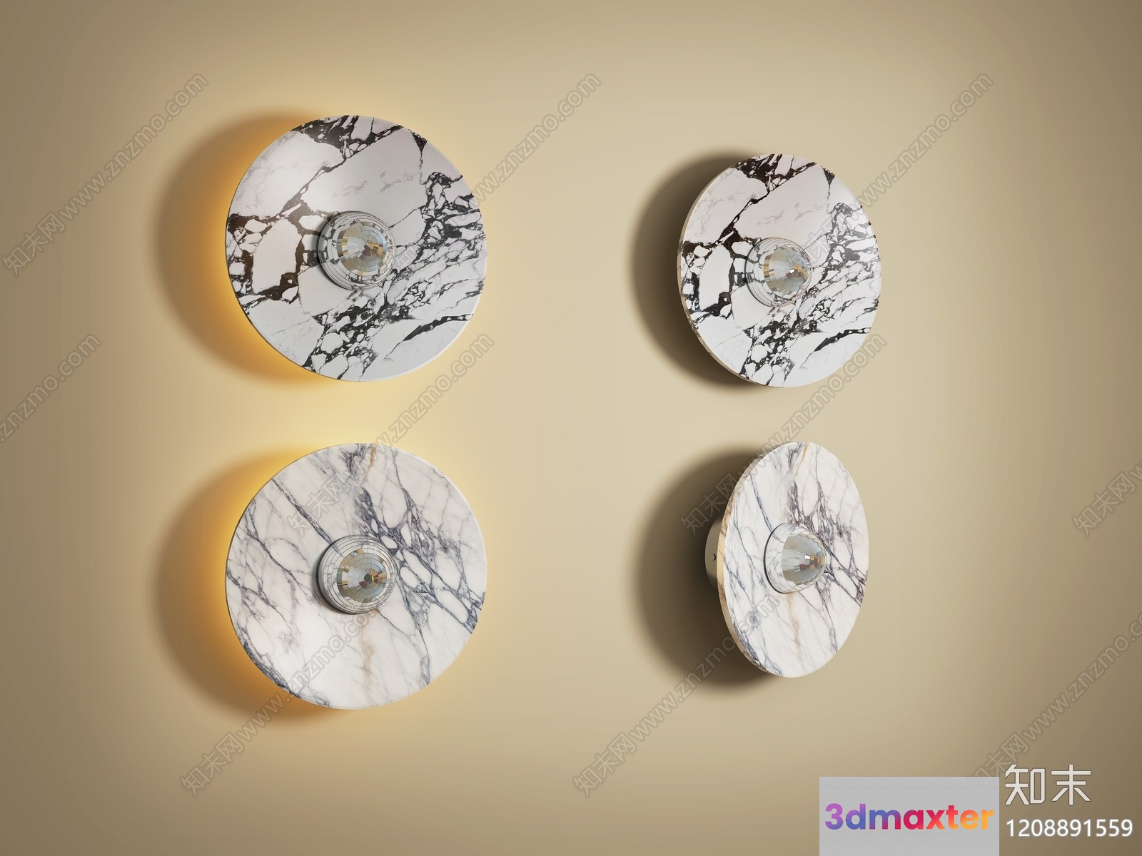 Cozy Modern Lighting Fixture 3D Model - 12965 - VRAY Render
