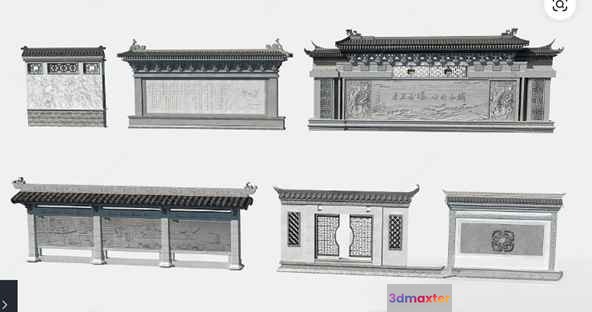Traditional Asian Architecture 3D Model - 4855 - VRAY Render