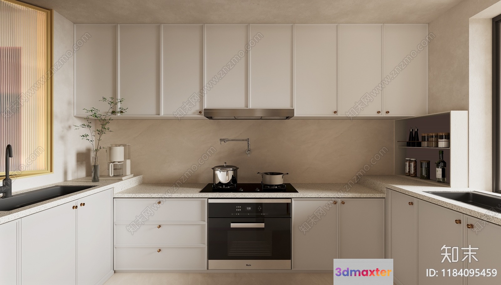 Modern Kitchen 3D Model - 4770 - CORONA Render