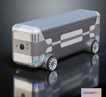 A Toy Bus 3D Model - 13956 - VRAY Render