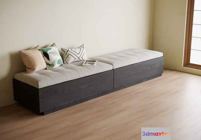 A Minimalist Daybed 3D Model - 20673 - VRAY Render