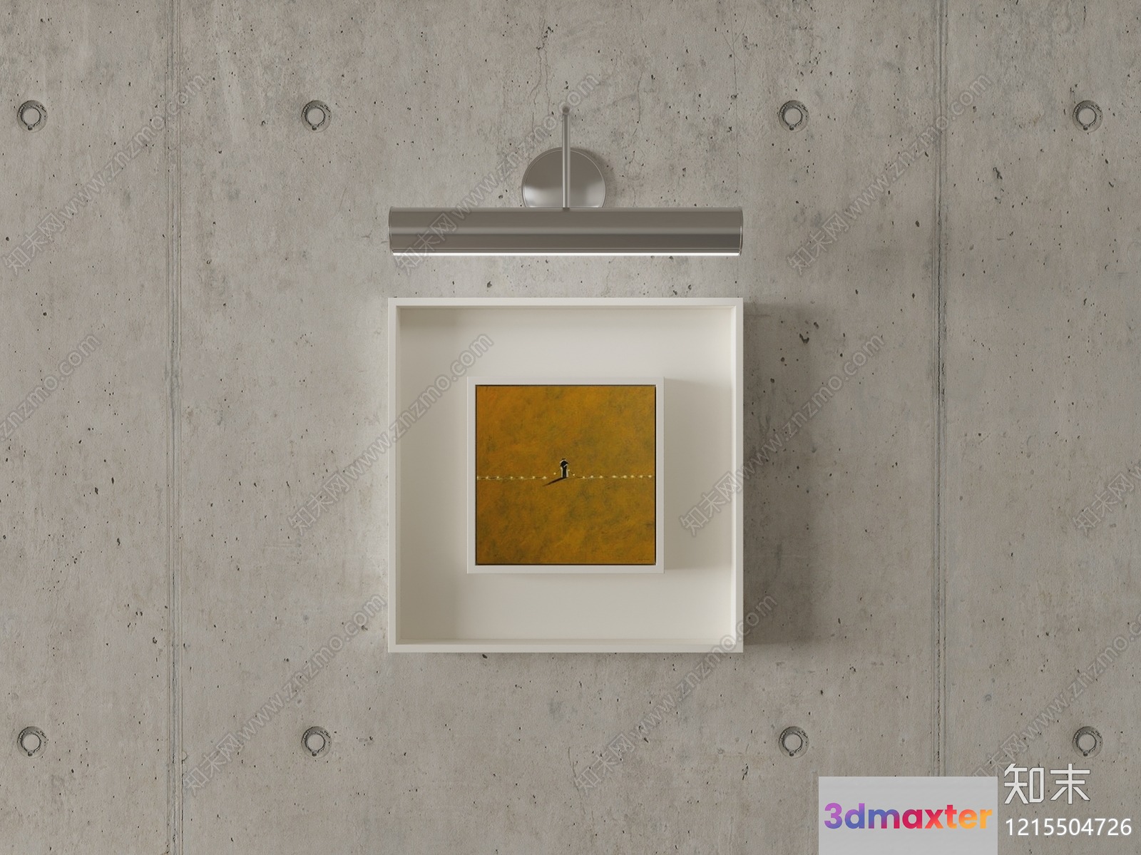 Gold Light Fixture 3D Model - 11609 - VRAY Render