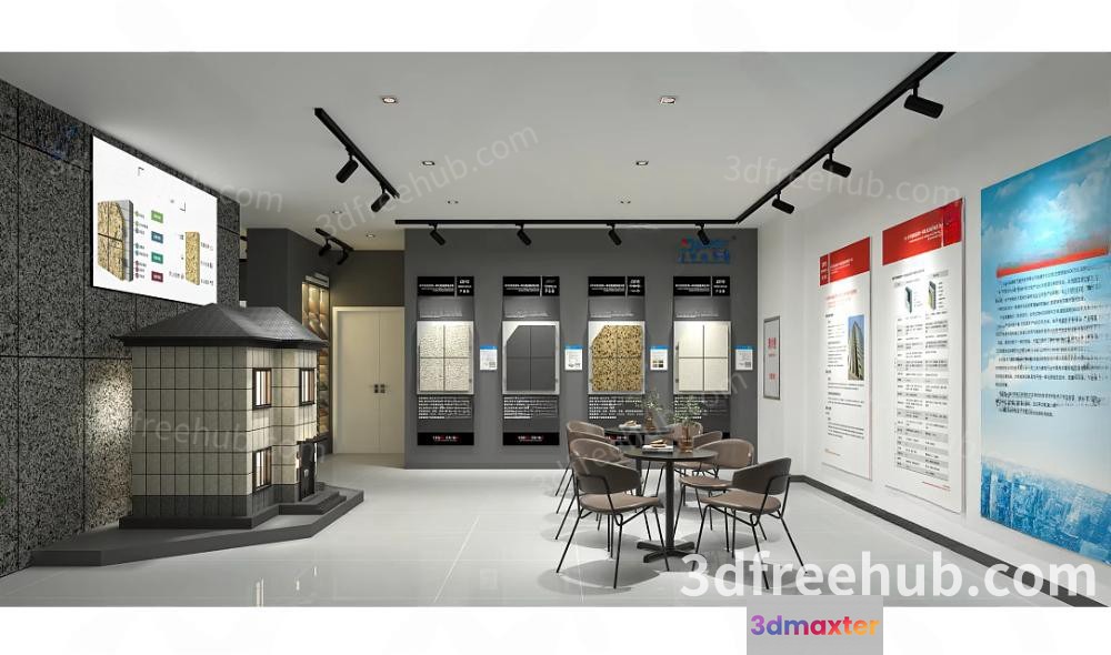 Modern Office Meeting Room 3D Model - 22436 - VRAY Render