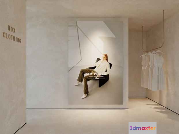 A Clothing Store 3D Model - 3964 - CORONA Render