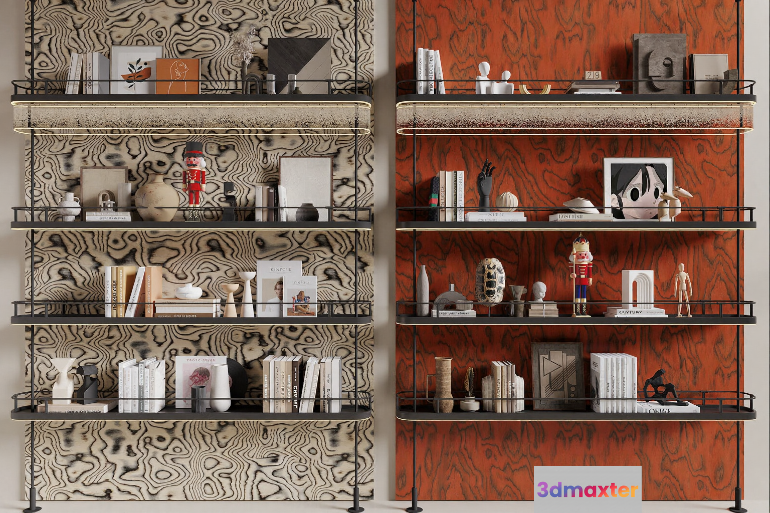 Modern Shelving Unit 3D Model - 5569 - CORONA Render