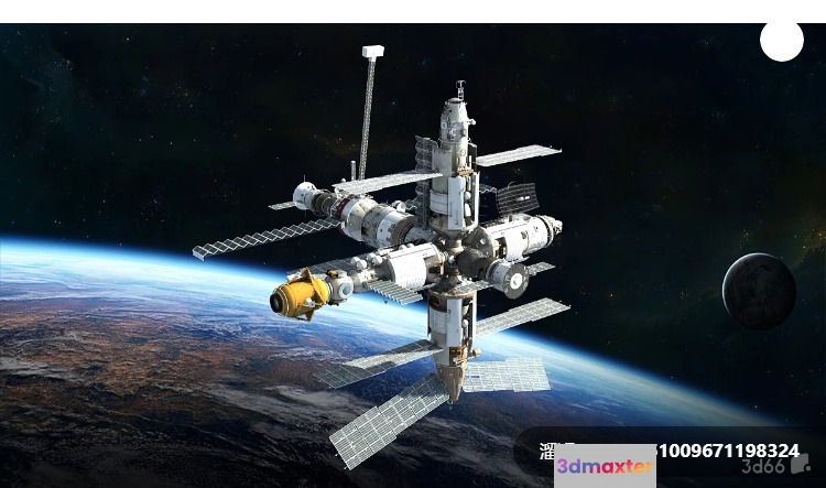A Space Station In Space 3D Model - 8241 - VRAY Render