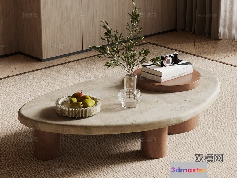 Modern Coffee Table 3D Model - 4021 - VRAY Render