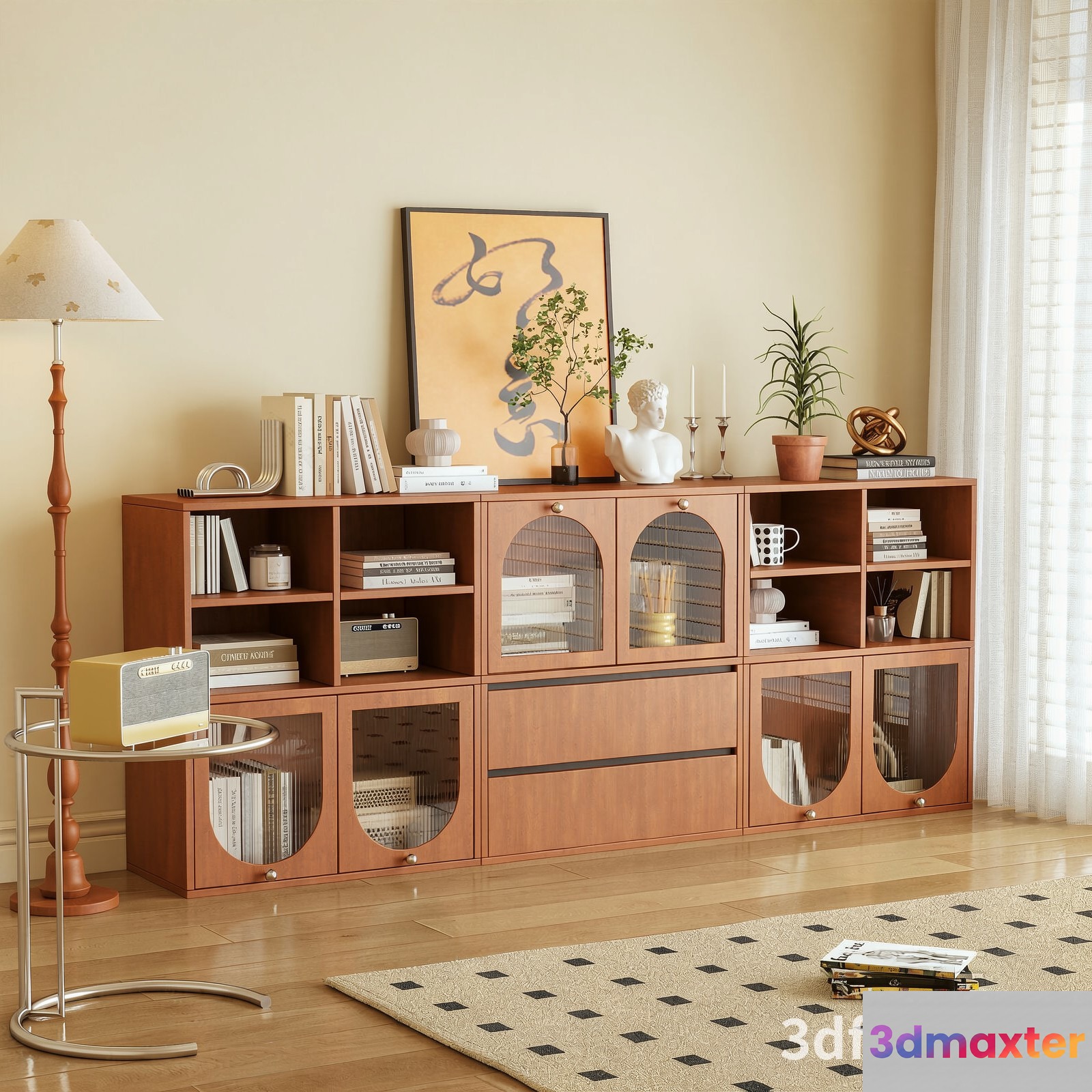 Modern Living Room 3D Model - 20555 - VRAY Render
