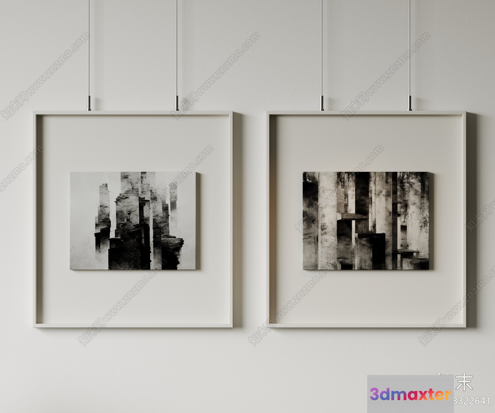 Abstract Art Pieces 3D Model - 13739 - VRAY Render