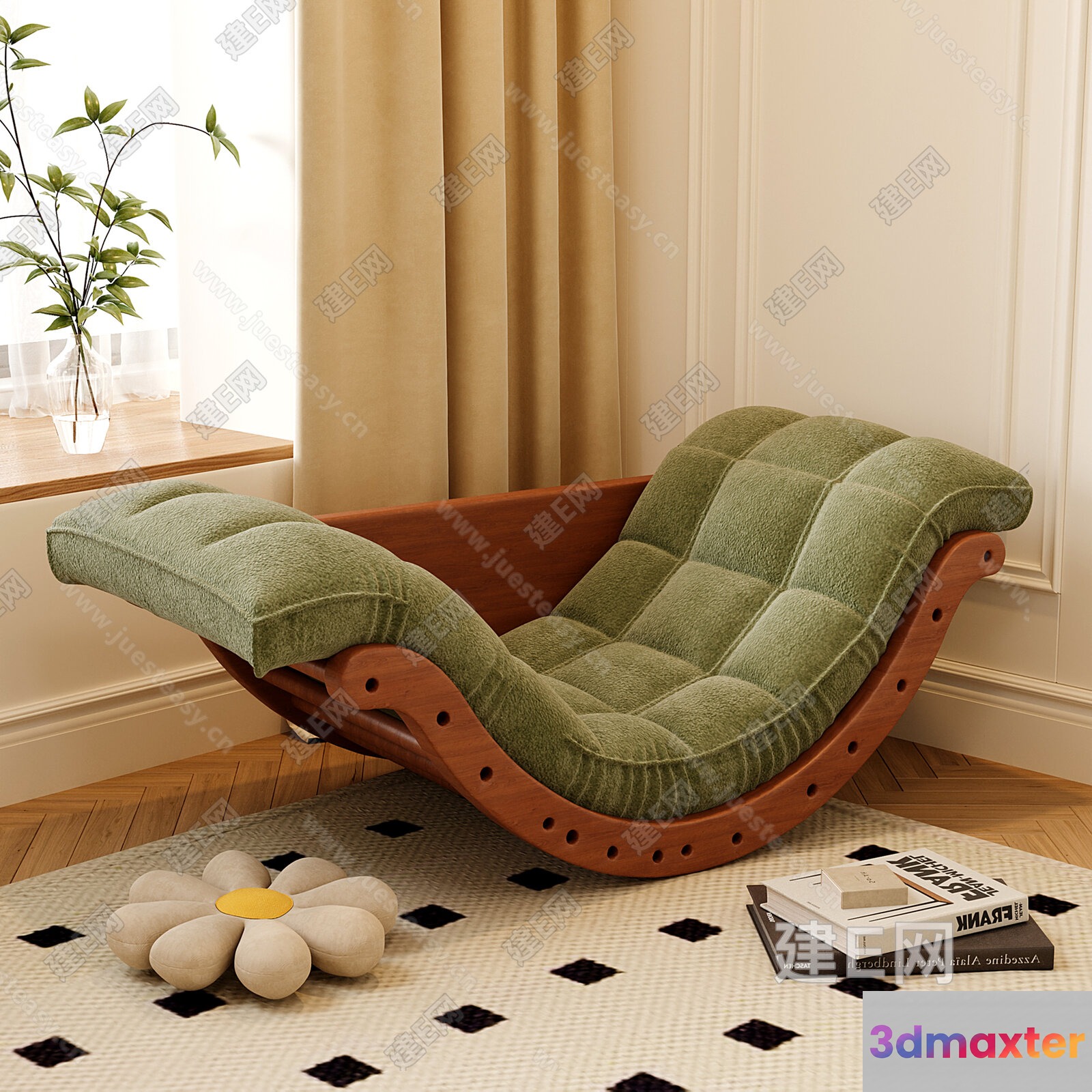 Modern Living Room 3D Model - 10362 - VRAY Render