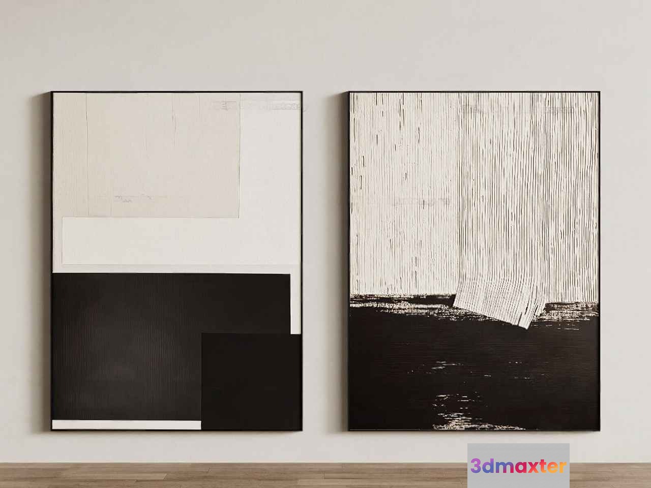 Modern Abstract Art 3D Model - 11451 - VRAY Render