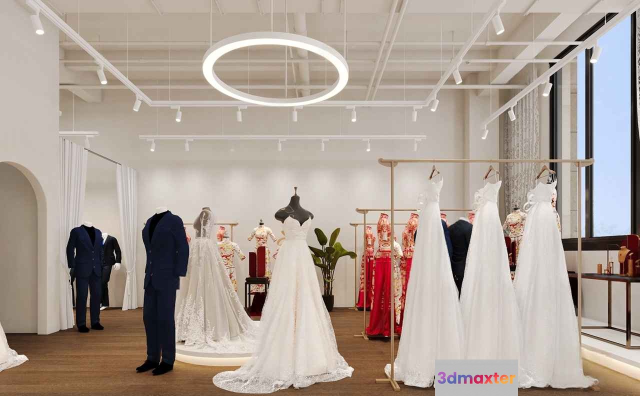 Wedding Dresses 3D Model - 5544 - CORONA Render