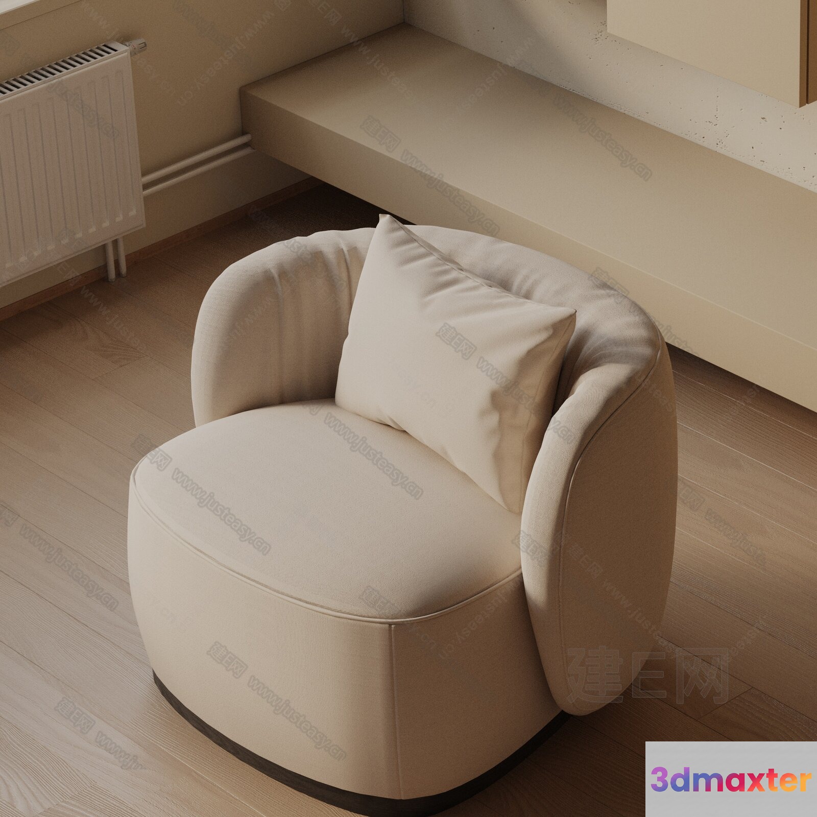 Modern Living Room 3D Model - 9436 - VRAY Render