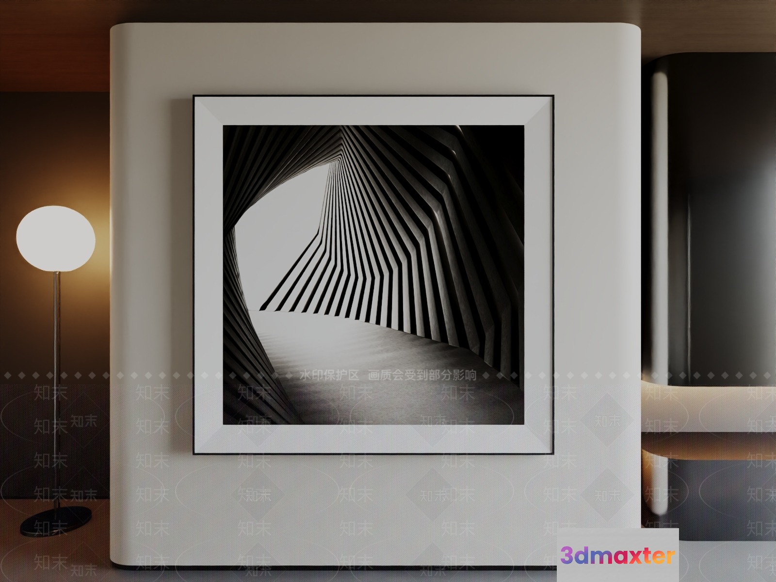 Modern Art Print 3D Model - 22171 - VRAY Render