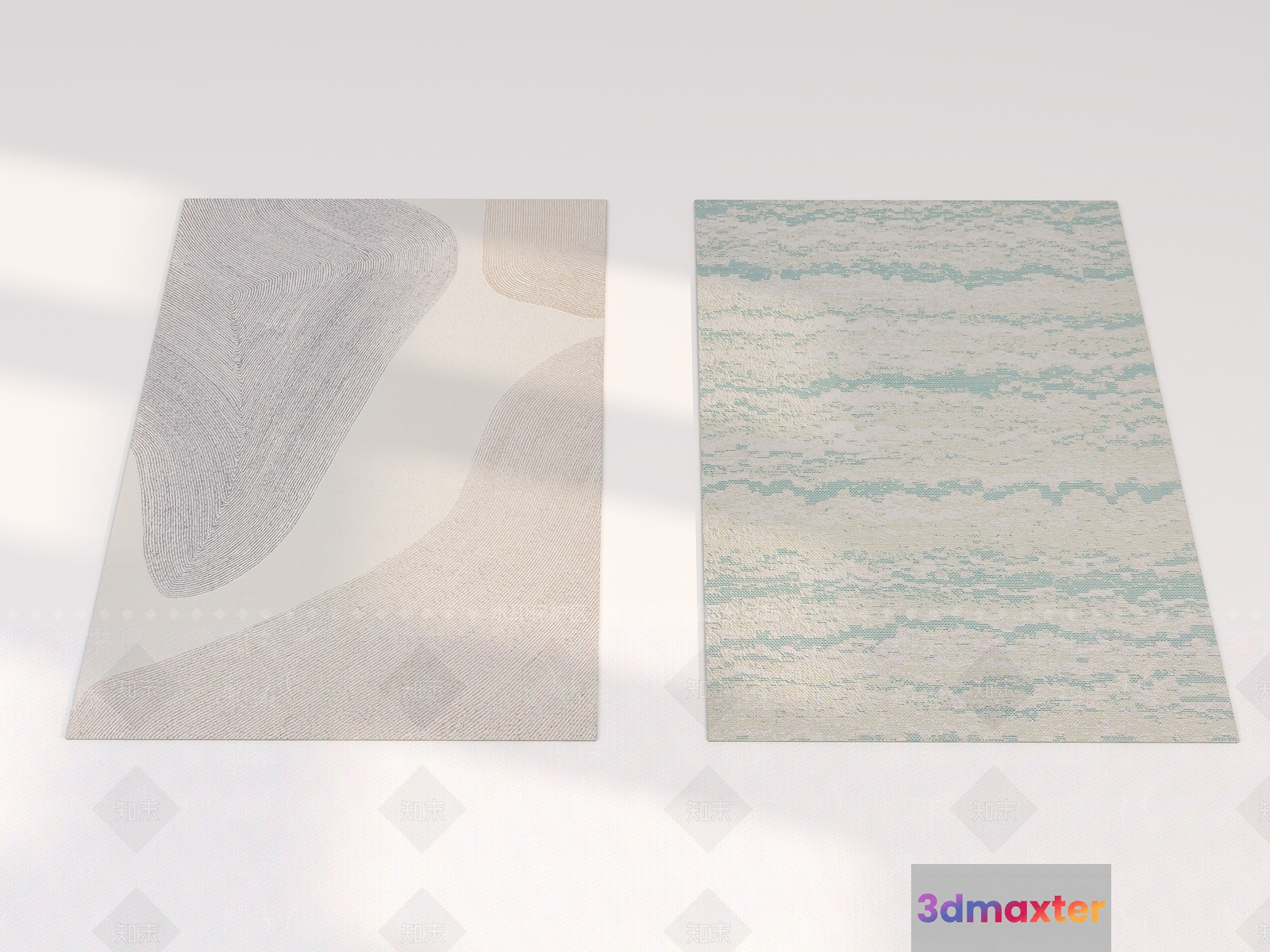 Modern Light-Colored Rugs 3D Model - 11510 - VRAY Render